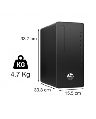 PC HP 280 PRO G6 MICROTOWER (I3-10105/4GB RAM/256GB SSD/WL+BT/K+M/WIN 11) (60P78PA)